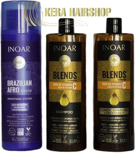 Inoar Afro Keratine Met Blends Shampoo Conditioner Ml Bol