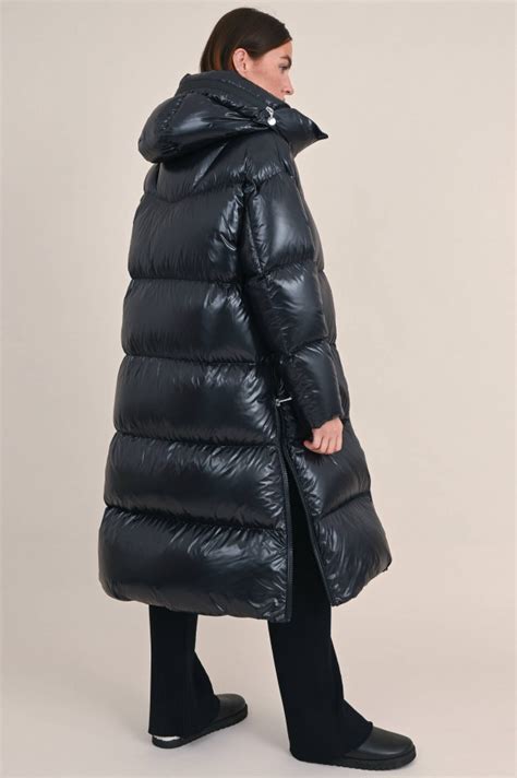 Moncler Daunenmantel Huppe In Schwarz Gruener At