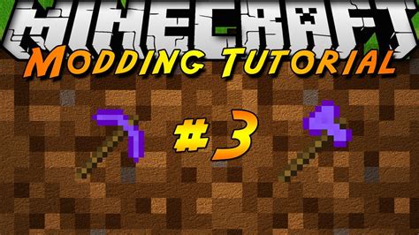 172 Minecraft Forge Modding Tutorial 3 Items Youtube