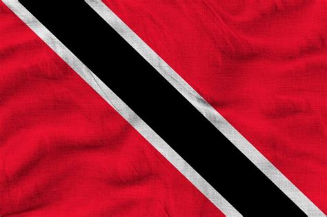 Fondo De La Bandera Nacional De Trinidad Y Tobago Con La Bandera De