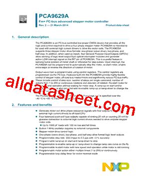 PCA9629A Datasheet(PDF) - NXP Semiconductors