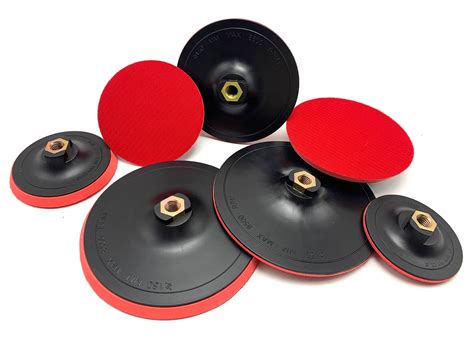 Inch Mm M Rubber Hook And Loop Plastic Backing Pads For