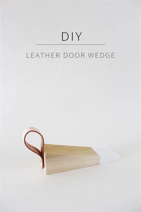 DIY Leather Door Wedge - Home Made by Carmona