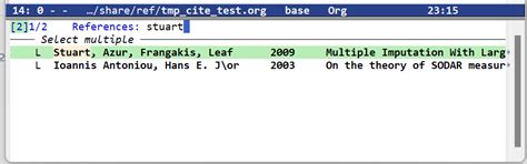 Citar Open Shows A Link To One Too Many Papers Issue Emacs