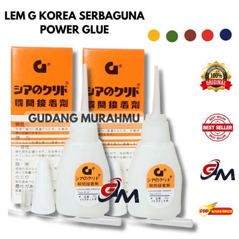 Lem G Korea Asli Lem Setan Serbaguna Power Glue Cair Tahan Panas