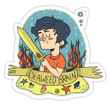 Seaweed Brain Sticker By Caroboum Percy Jackson Fandom Percy Jackson