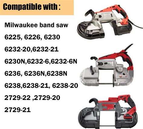 Milwaukee 6225 Portable Band Saw Parts Breakdown