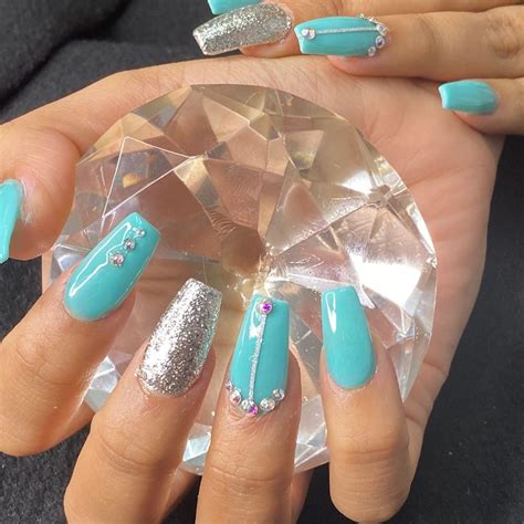 Updated 50 Eye Catching Aqua Nails June 2020