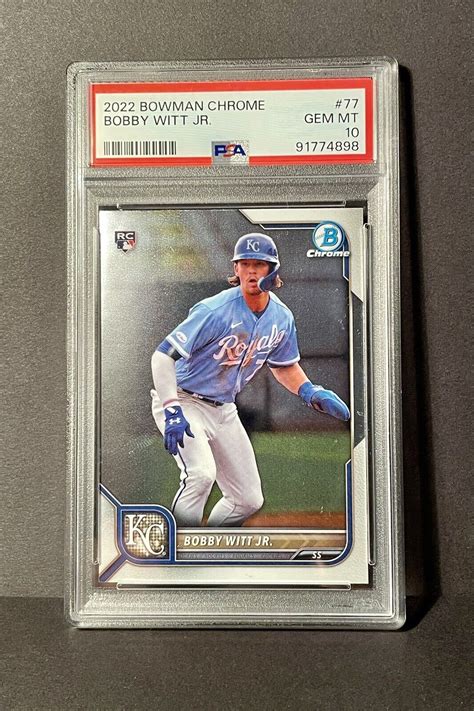 Bobby Witt Jr 2022 Bowman Chrome 77 Base Price Guide Sports Card