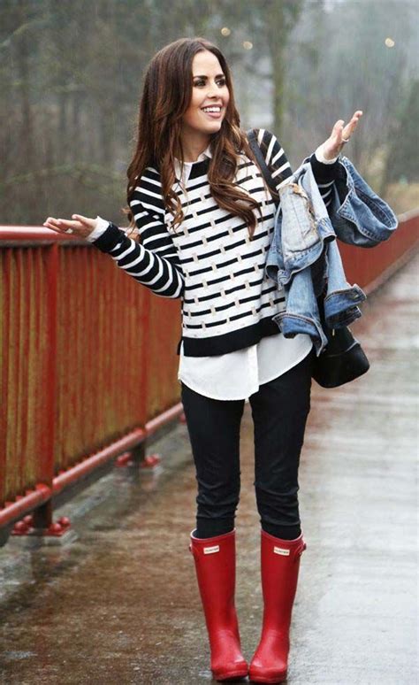 Looks Con Botas De Agua Ya Puede Llover Fashion Preppy Style