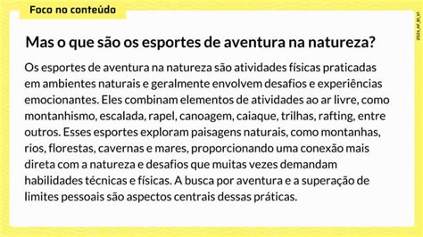 Praticas Corporais De Aventura Da Natureza Pptx