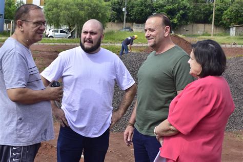 Edinho Vistoria Obra Da área De Lazer Do Jardim Paraíso Prefeitura De