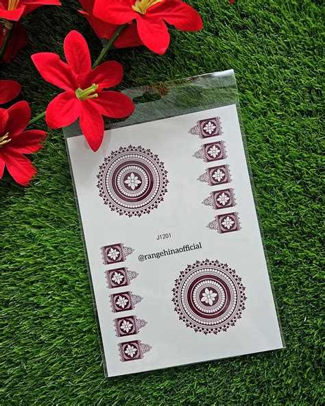 Temporary Heena tattoo – J1201 - Rang e Hina
