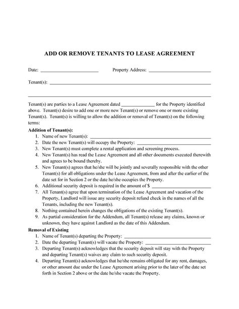 Buyout Agreement Template Tenant Buyout Agreement Template Lera Mera