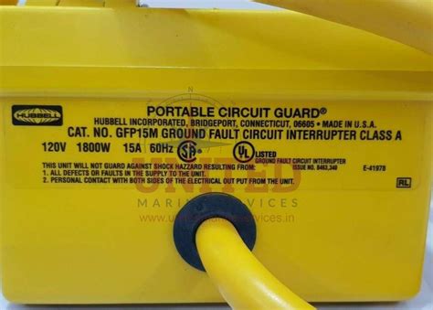 Hubbell Extra Heavy Duty Multiple Outlet Portable Circuit Guard Gfp M