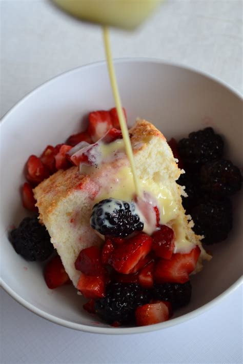 This Calls for a Treat: Homemade Angel Food Cake with Berries and Creme ...