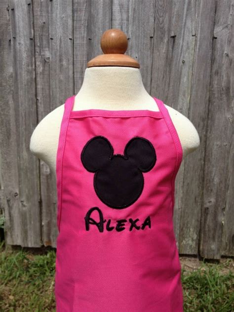 Minnie Mouse Apron Mickey Mouse Apron Character Apron Toddler Apron