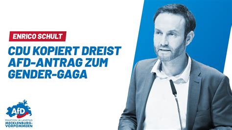 Enrico Schult Cdu Kopiert Dreist Afd Antrag Zum Gender Gaga Youtube