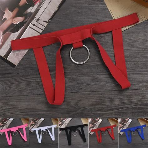 Uomo Perizoma Lingerie Crotchless Tanga Bikini Sospensorio Intimo