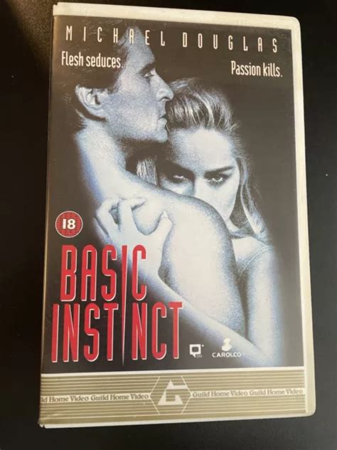 Basic Instinct Vhs Big Box Michael Douglas Sharon Stone Movie