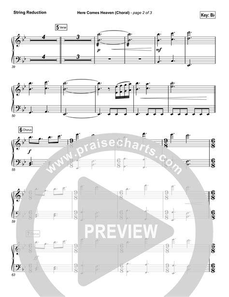 Here Comes Heaven Choral Anthem Satb String Reduction Sheet Music Pdf