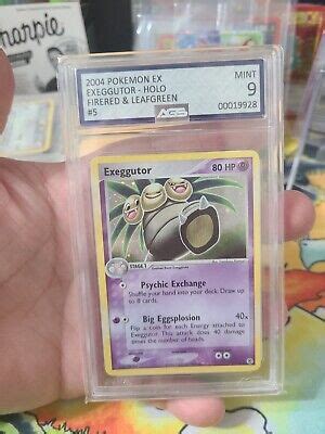 Pokemon EX Firered Leafgreen Set Holo Exeggutor 5 112 AGS 9 EBay