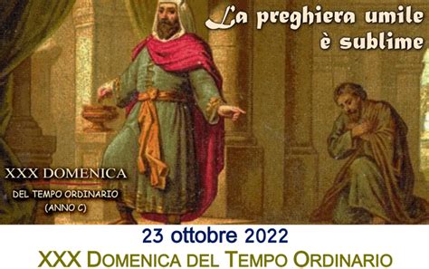 Xxx Domenica Del Tempo Ordinario Anno C Ottobre Parrocchia