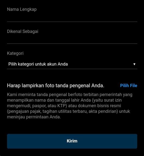 Cara Dapat Centang Biru Di Instagram Ajukan Verifikasi Akun Dan Pilih