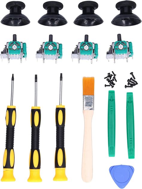 Acogedor Qm Paquete De Piezas De Repuesto De Joystick Anal Gico Con Kit De