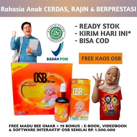 Jual Vitamin Osb Kids Sirup Meningkatkan Daya Ingat Dan Mengatasi