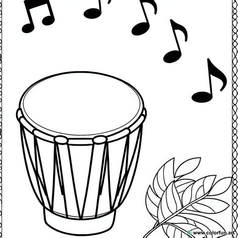 Coloriage D Un Instrument De Musique Africain T L Charger Ou