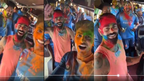 Rohit Put Gulal On Virat S Face Then Kohli Fiercely Performed Bhangra