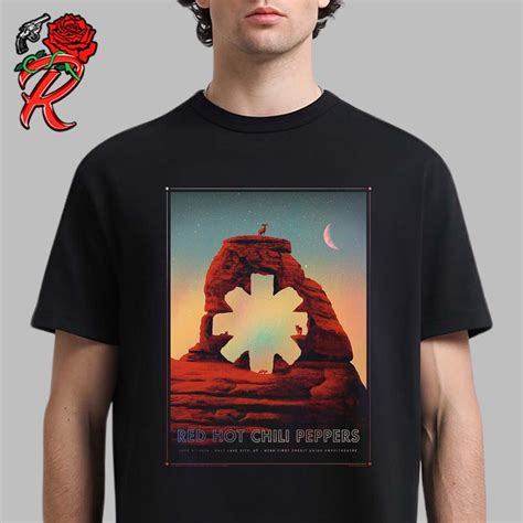 Red Hot Chili Peppers Red Edition Poster For The Show Tonight In Salt Lake City UT At Utah First