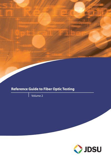 Reference Guide To Fiber Optic Testing JDSU