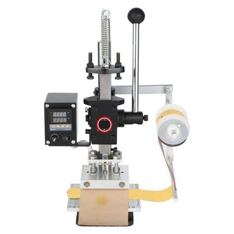 Hot Foil Stamping Machine For Leather Wood Paper Perfume Bottle Logo Marking Press Machine