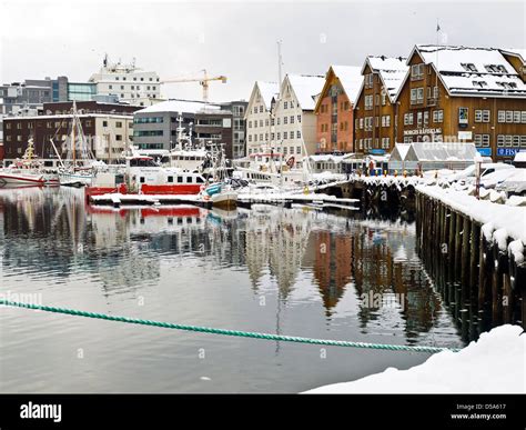 Tromso, northern Norway, in winter snow Stock Photo - Alamy