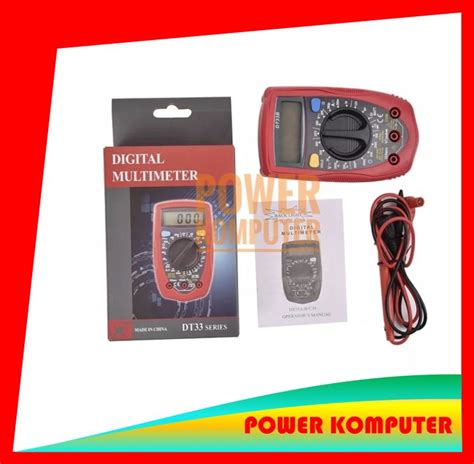 DT33D Digital Multimeter Pocket Ammeter Voltmeter DC AC Resistor Ohm