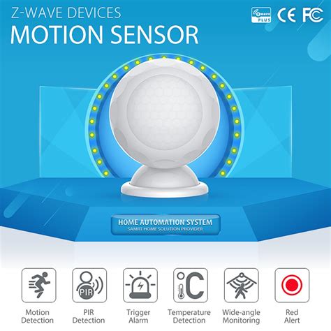 Z dalga artı PIR hareket sensörü sıcaklık ev otomasyonu Z dalgası