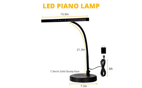 Civhom Piano Light For Grand Upright Digital Pianos Piano Lamp With