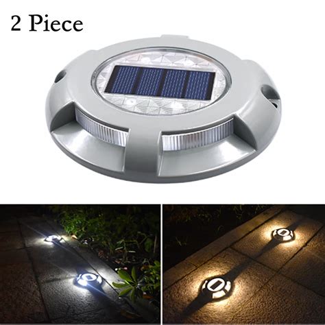 Solar Outdoor Light Led Garden Light Ground Lamp Aluminum 4 Led Road Path Lighting Ip65