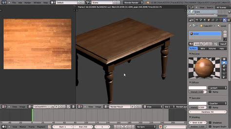 Texturing A Wooden Table In Blender Youtube