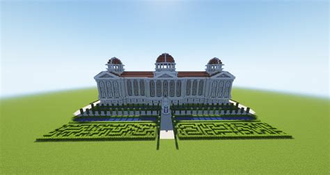 Small Neoclassical Capitol Building Palace Minecraft Map