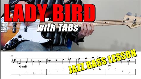 Lady Bird Revisited 🎹 Bass Guitar Lesson 🎸 Walking Jazz Standards 36 🎵 Youtube