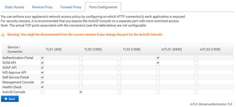 Managing the Network Configuration | ActivID Appliance | HID Global