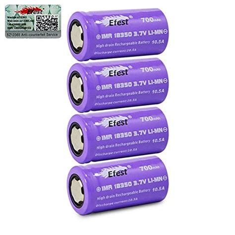 Buy Efest Purple Imr A Mah V Rechargeable Flat Top