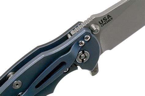 Rick Hinderer Jurassic Slicer Battle Blue Black G Cpm Cv Zakmes