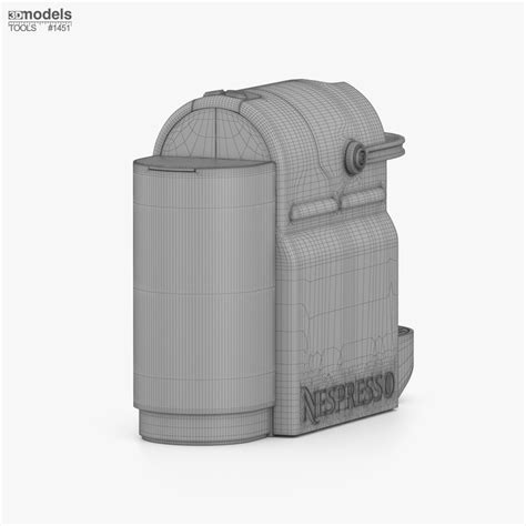 Nespresso Inissia Coffee Machine Red 3D model - Download Home ...