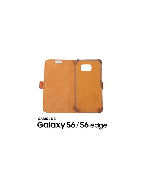 Samsung Galaxy S6 S6 Edge Top Leather Fawn Book