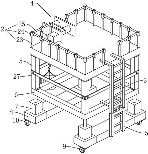 房建混凝土浇筑工作台的制作方法