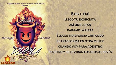 Diabla Letra Farruko Ft Bad Bunny Lary Over YouTube